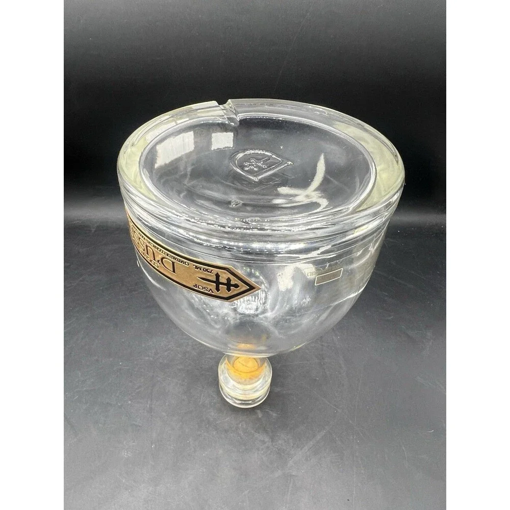 D’USSE VSOP Cognac Empty 750mL Embossed Glass Bottle w/ Original Cork Stopper